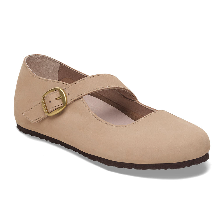 Birkenstock Sand Tracy Nubuck Leather Women's Ballet Flats N1029776