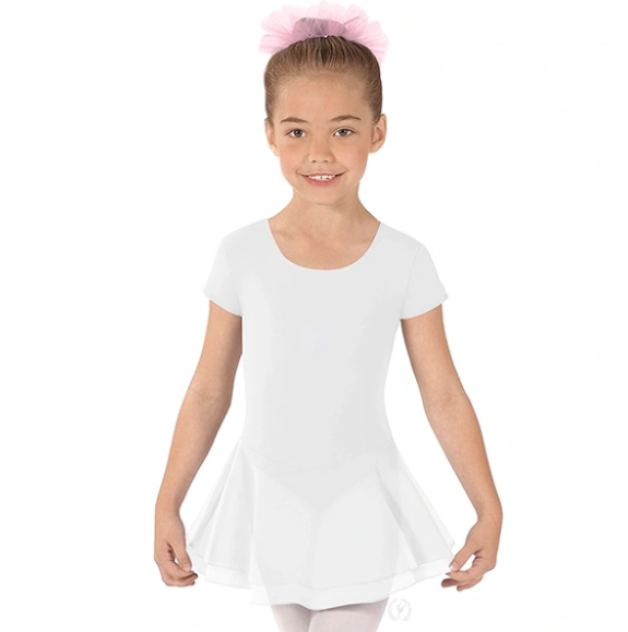 short white dance dress Off-Shoulder Short Poofy Prom Dress With Sheer Corset Blush / XLarge
