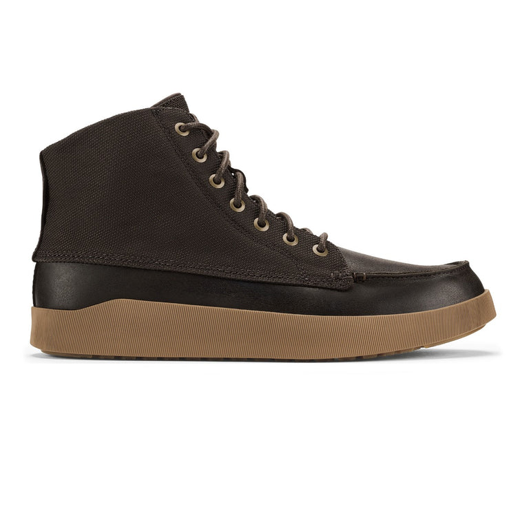 Olukai Dark Wood Molina Men's Durable Leather Boots 10501-6363