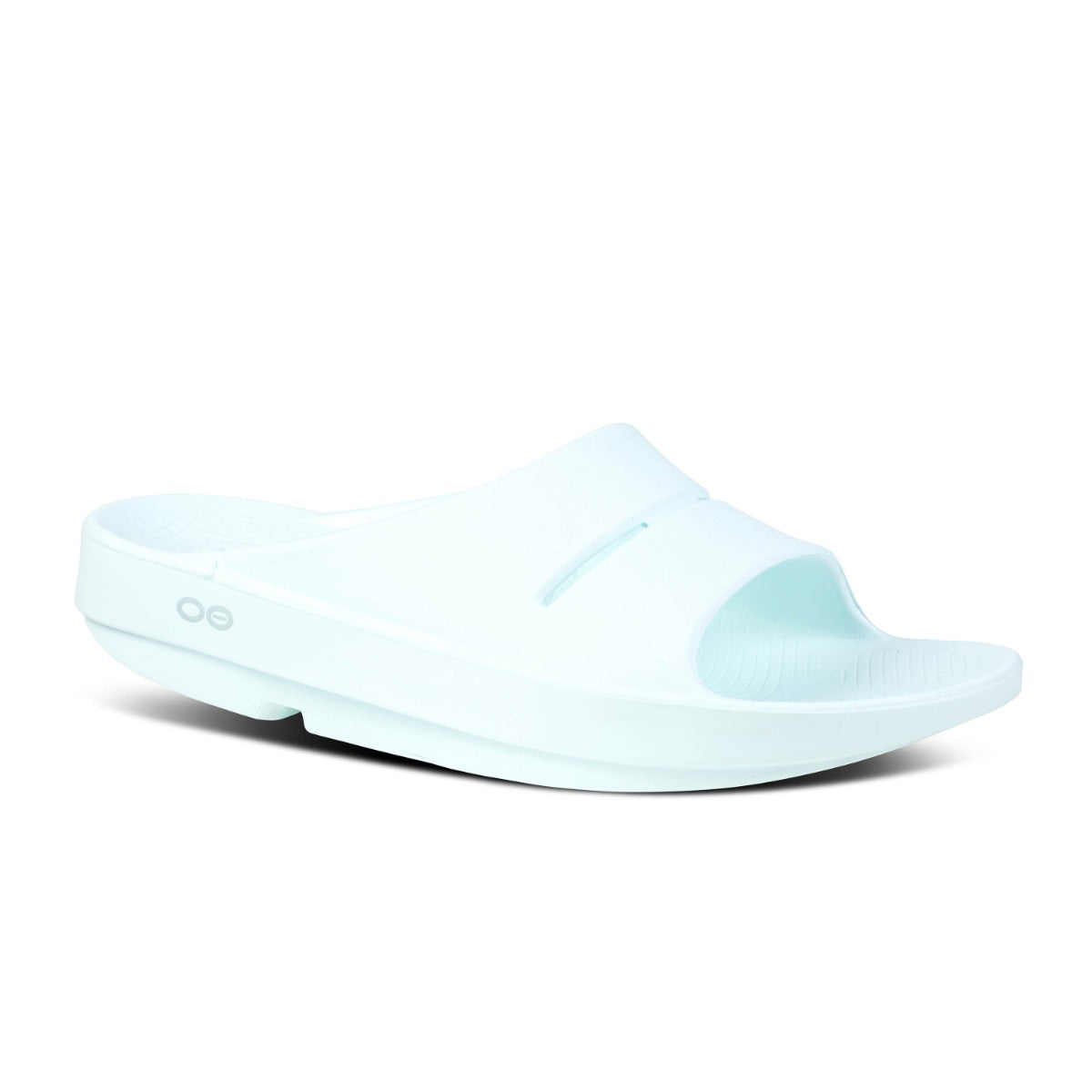 Oofos Womens OOahh Sport Slide Sandals - Ocean Blue Wave main image 1
