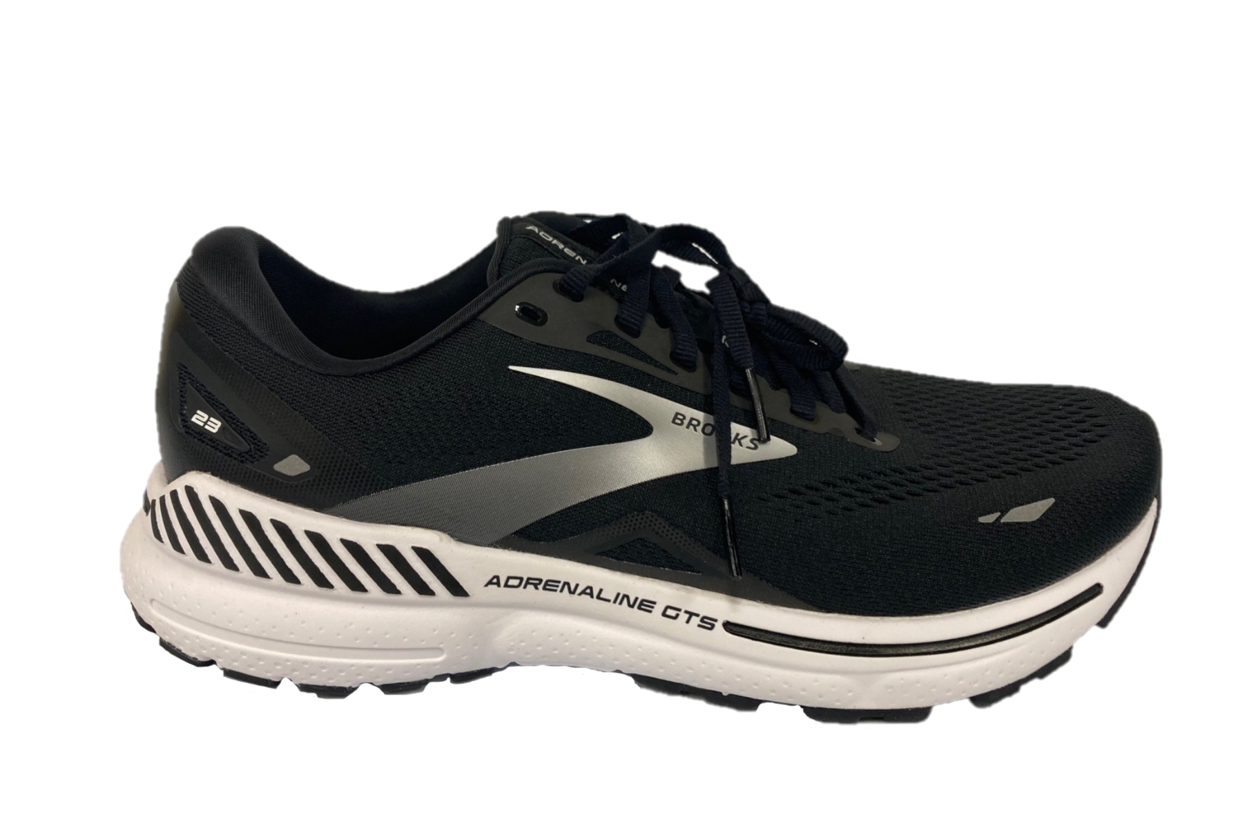 Brooks Black/White/Silver Adrenaline GTS 23 Wide Width Men