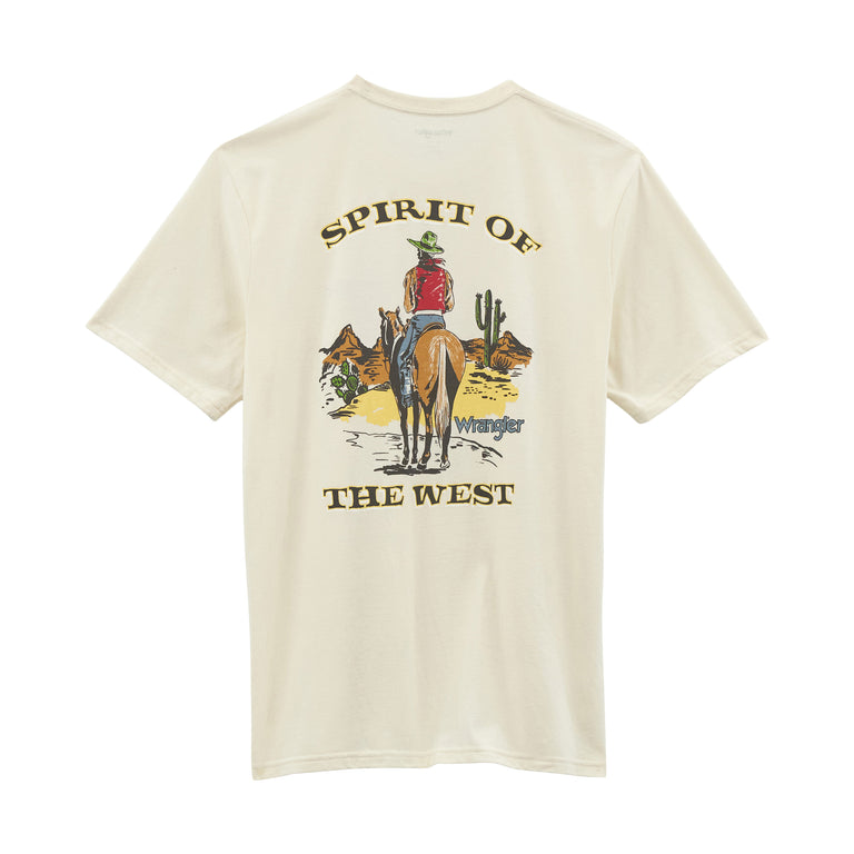 Wrangler Whisper White Back Men's Graphic Pocket T-Shirt 112358743