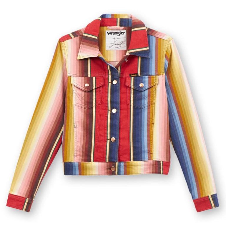Wrangler x Lainey Wilson Rodeo Ben Stripe Women's Trucker Jacket 112360690