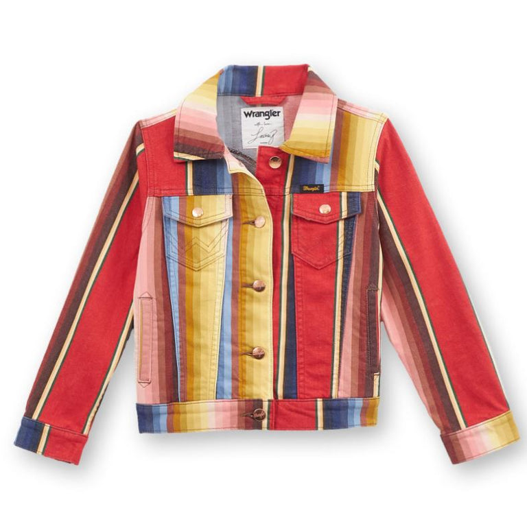 Wrangler x Lainey Wilson Rodeo Ben Stripe Girl's Jacket 112361050