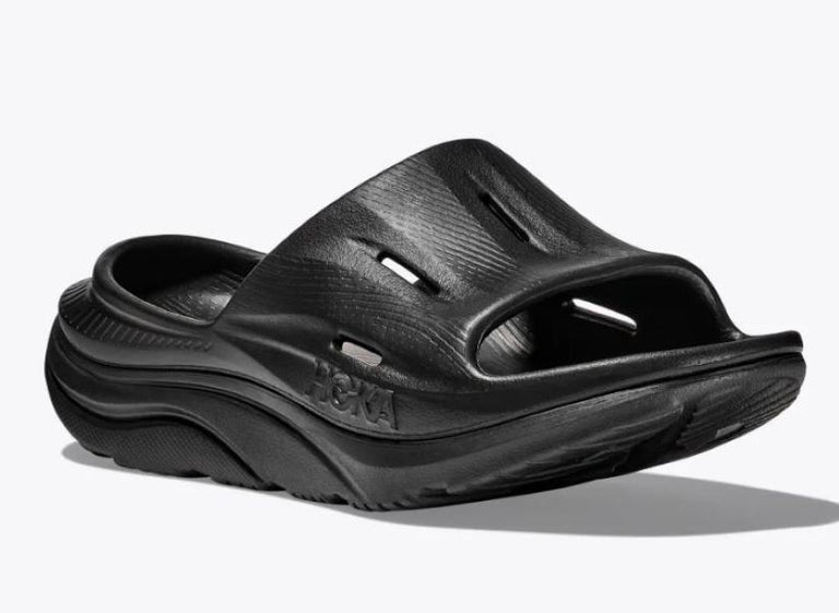 Hoka Black Ora Recovery Slide 3 in Men's Sizes 1135061BBLC-MEN