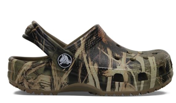 Crocs Khaki Kid's Classic Realtree Clog Shoes 207093-260