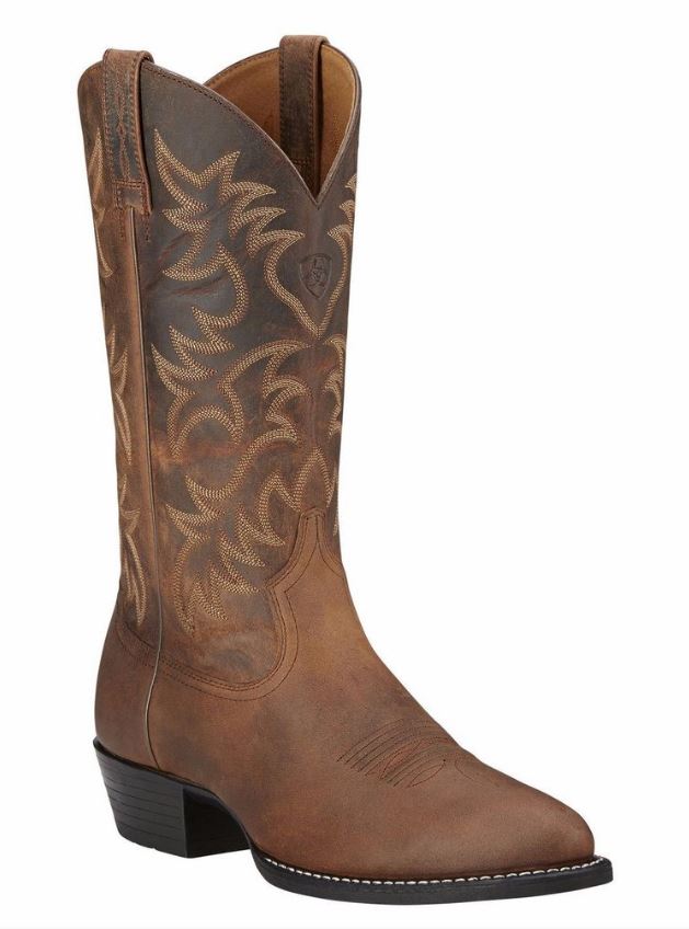 34725 Distressed Brown Heritage Ariat Mens Western Cowboy Boots display picture 2