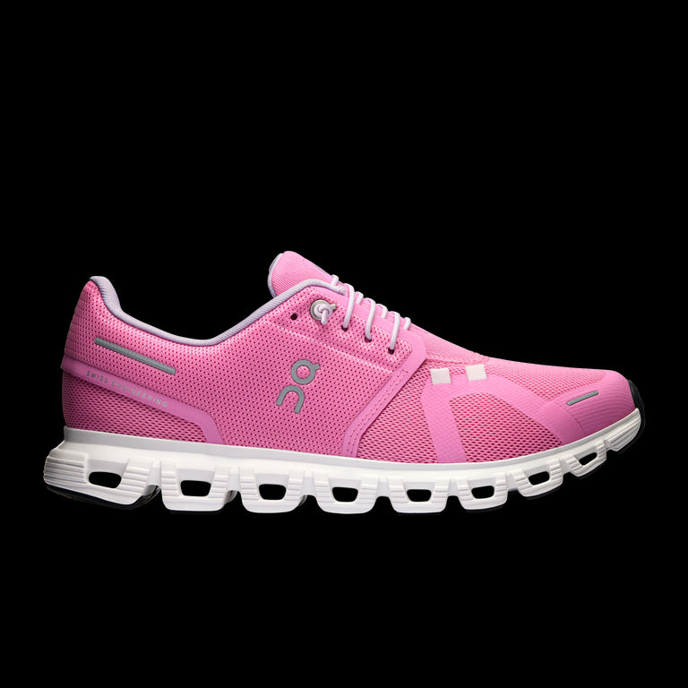 On Raspberry/White Cloud 6 Women's Athletic Shoes 3WF10063013