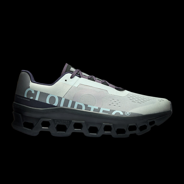 On Glacier/Black Men's Cloudmonster Running Shoes 61.97656