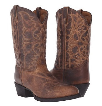 Dan Post Laredo Tan Birchwood R Toe Mens Western Boots 68452