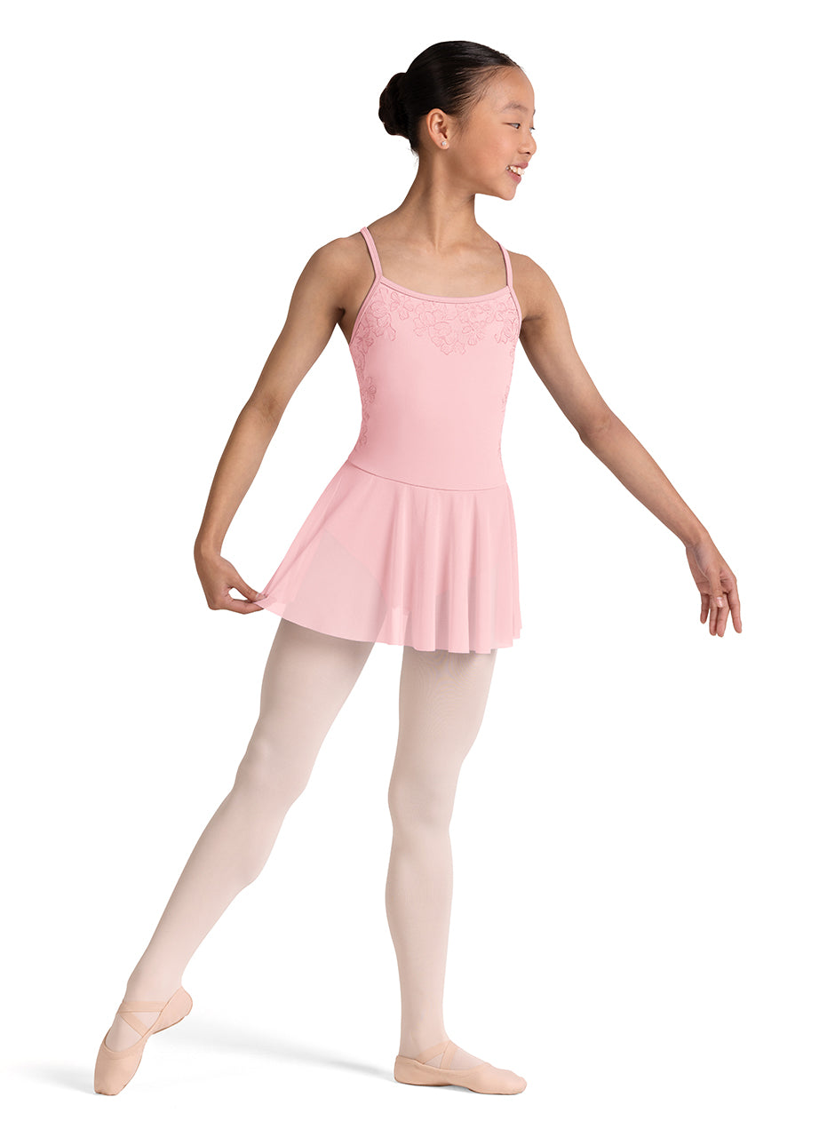 BLOCH SCARLETT CAMISOLE SKIRTED LEOTARD - CHILD #CL1187