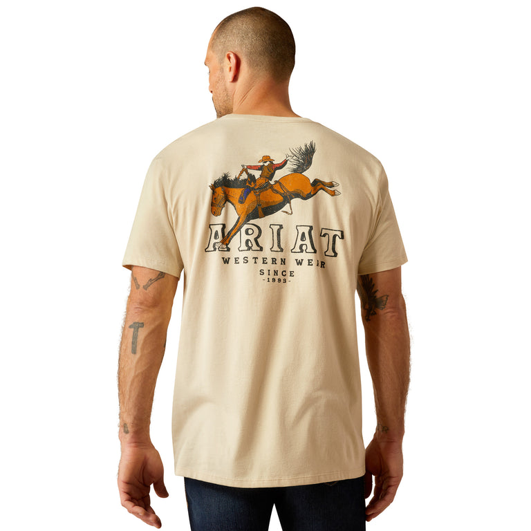Ariat Natural Bronc Ridin Heritage Men's T-Shirt 10054835