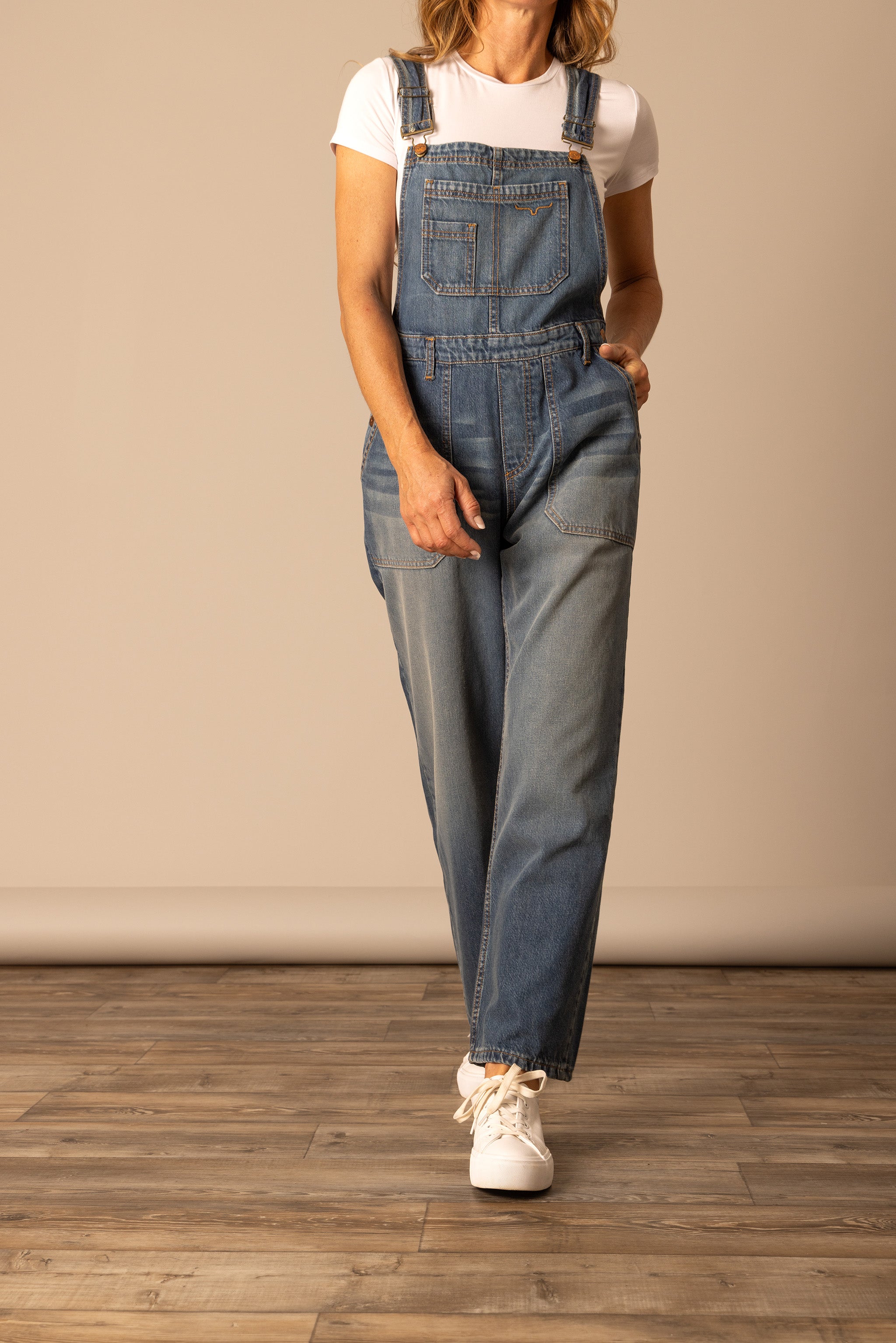 Kimes Ranch Dark Wash Billy Women's Denim Overalls WJE0000032