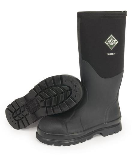 Muck Black Chore Waterproof Steel Toe Mens Work Boots CHS-000A-BLK