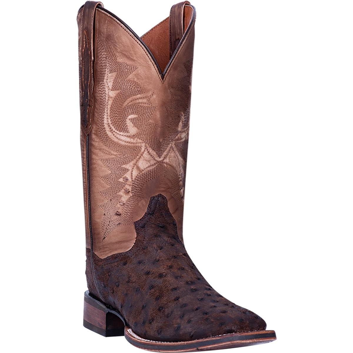Dan Post Gehrig Men's Saddle Western Ostrich Boots