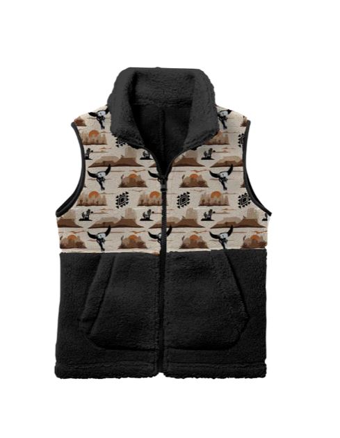 Shea Baby Black Desert Sky Toddler Fleece Vest FLVEST17