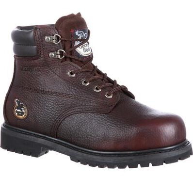 Georgia Boot Brown Oiler Steel Toe Waterproof Men's Work Boot G6174 **ONLINE ONLY