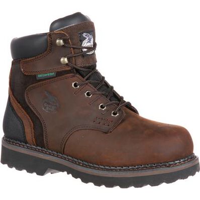 Georgia Boot Brookville Steel Toe Waterproof Mens Work Boots G7334 **ONLINE ONLY