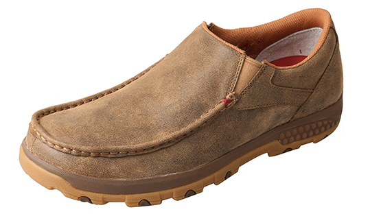Twisted X Men's MXC Loafers - Slip-On Driving Mocs With CellStretch Comfort Technology, Genuine Leather