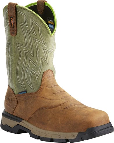 Ariat Rebar Flex Pull On Brown Mens Work Boots 10021485