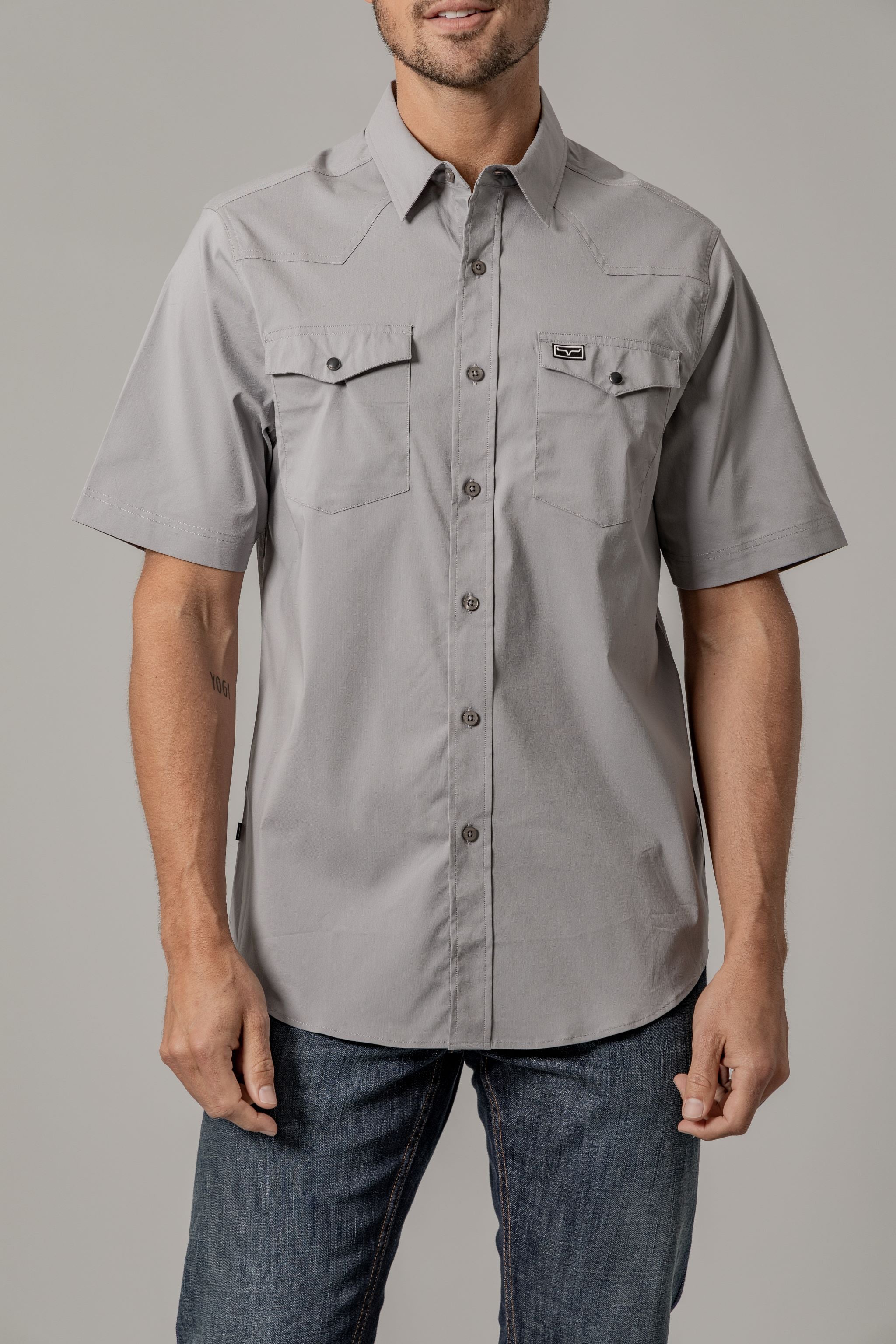 Kimes Ranch Linville Short Sleeve Shirt in Gray Sage main image 0