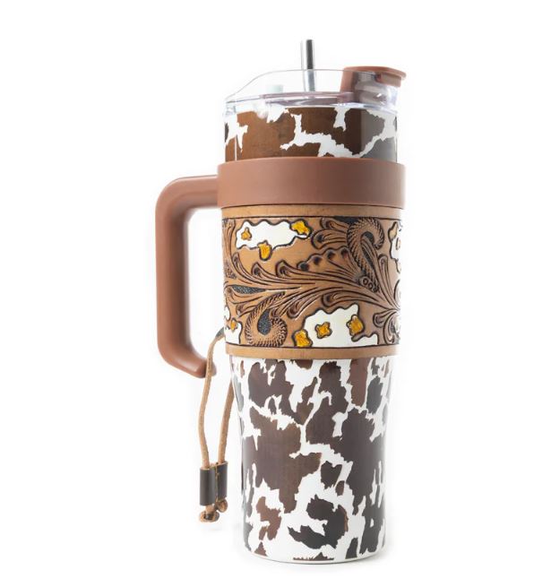 Western Wyoming Black and White Tumbler