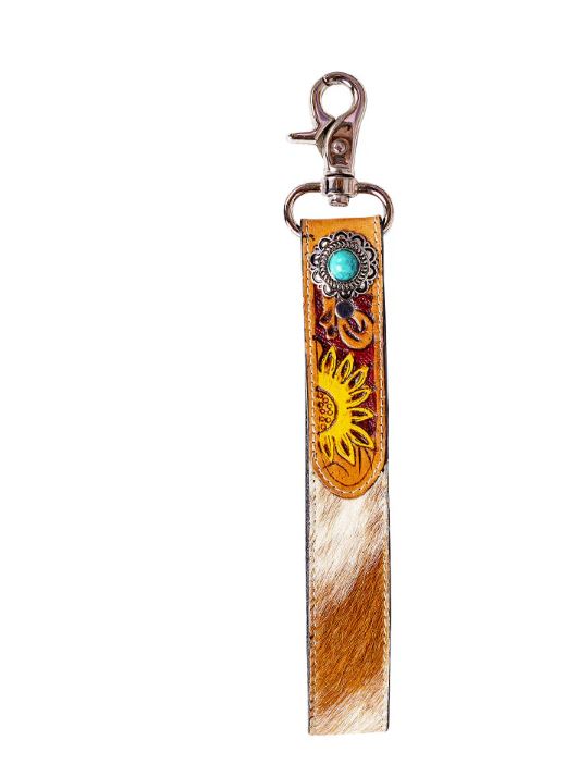 Myra Bag With Love Hand-Tooled Key Fob S-9454