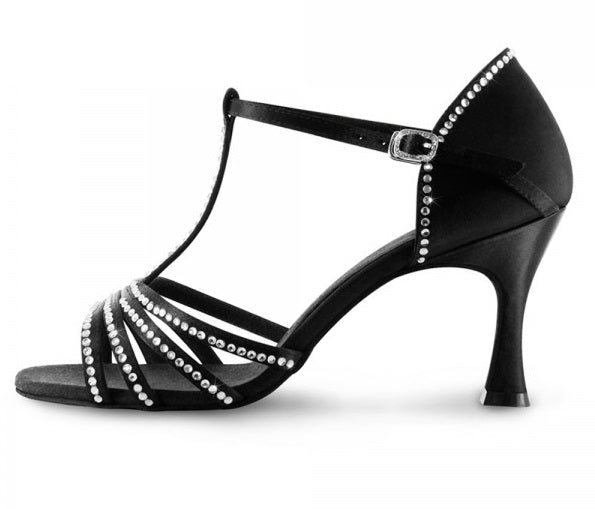 Bloch Guilia 2.75 Inch Flared Heel With Ankle Strap  Adult Ballroom Shoes SO838SB
