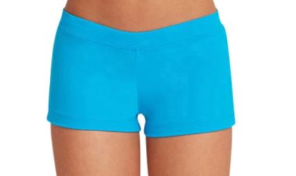 Capezio Pantaloncini Corti A Vita Bassa Per Ragazze, Modello TB113C, Taglia Columbia B - I, Abbigliamento Danza