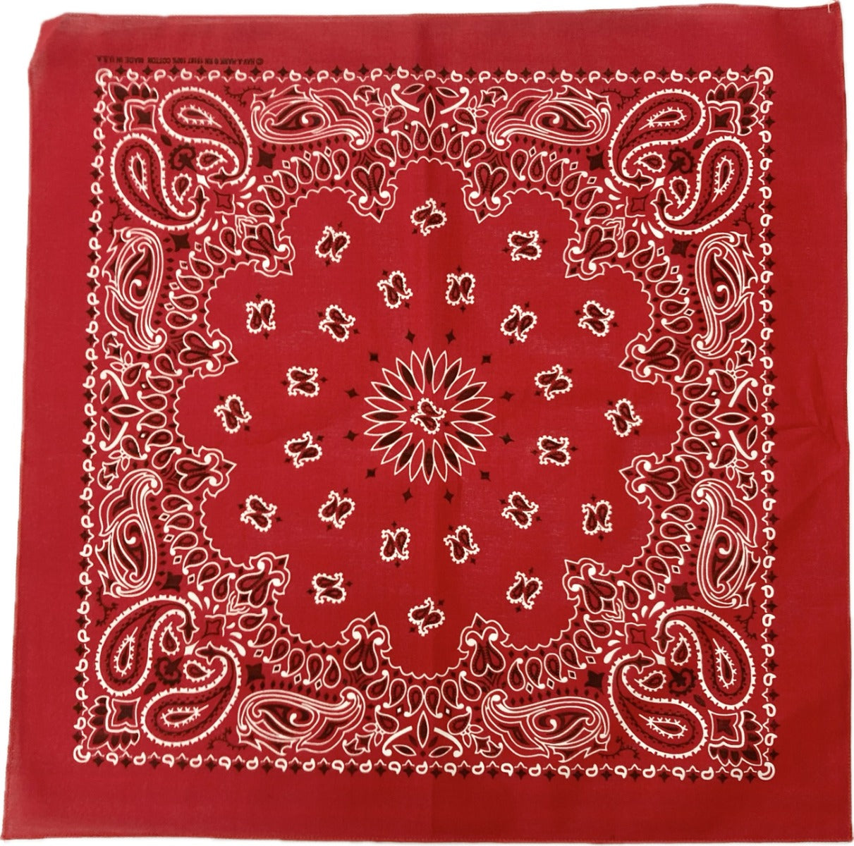 01 Red Paisley American Classic Bandana
