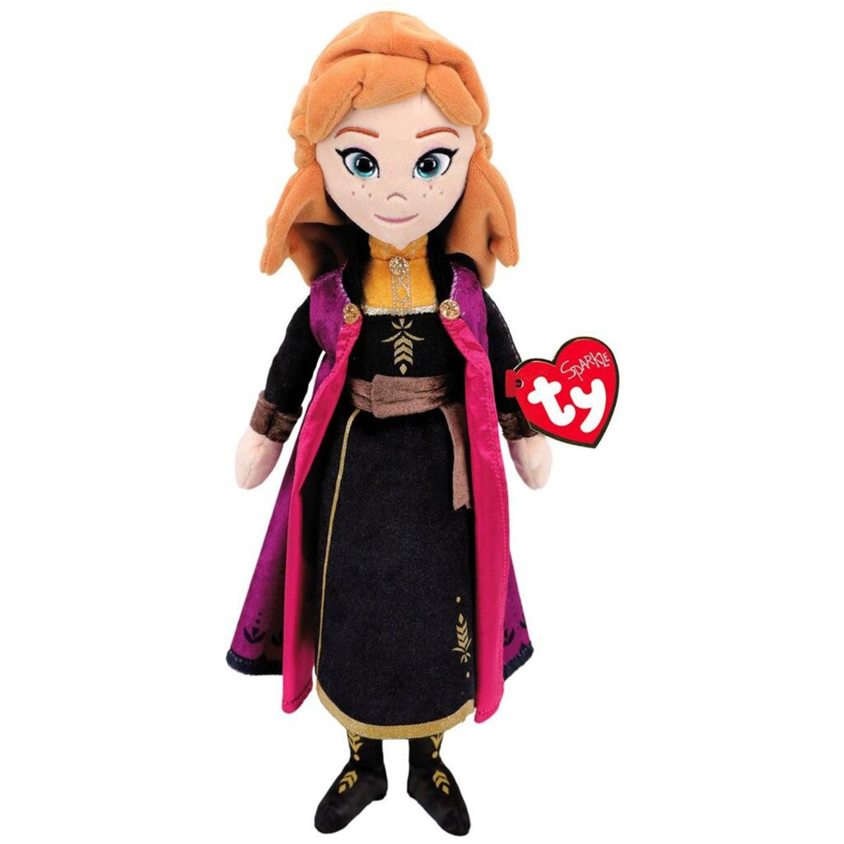 TY Sparkle Frozen Anna Plush Doll 02306