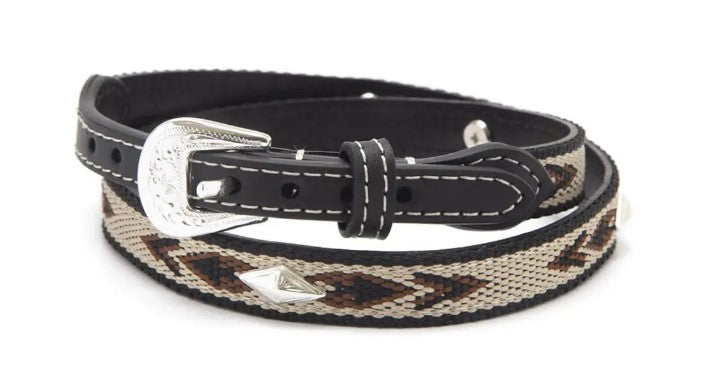 M&F Western Brown Embroidered Diamond with Concho Hatband 0277401