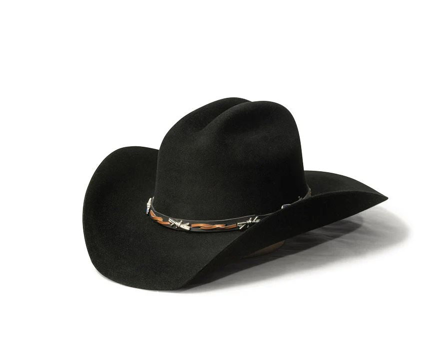 Bullhide Hats Black Buckaroo 6X Premium Wool Hat 0320BL