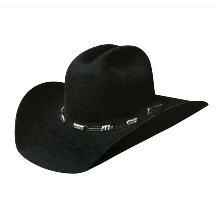 Bullhide Hats Black Rockford 4X Men's Premium Wool Hat 0351BL