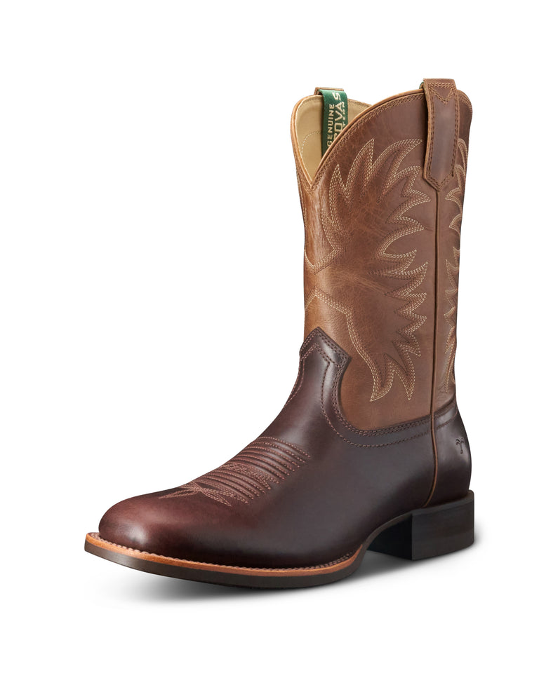 Tecovas Chocolate/Sawdust Dusty Men's 11 inch Square Toe Cowhide Cowboy Boots M10089DBS