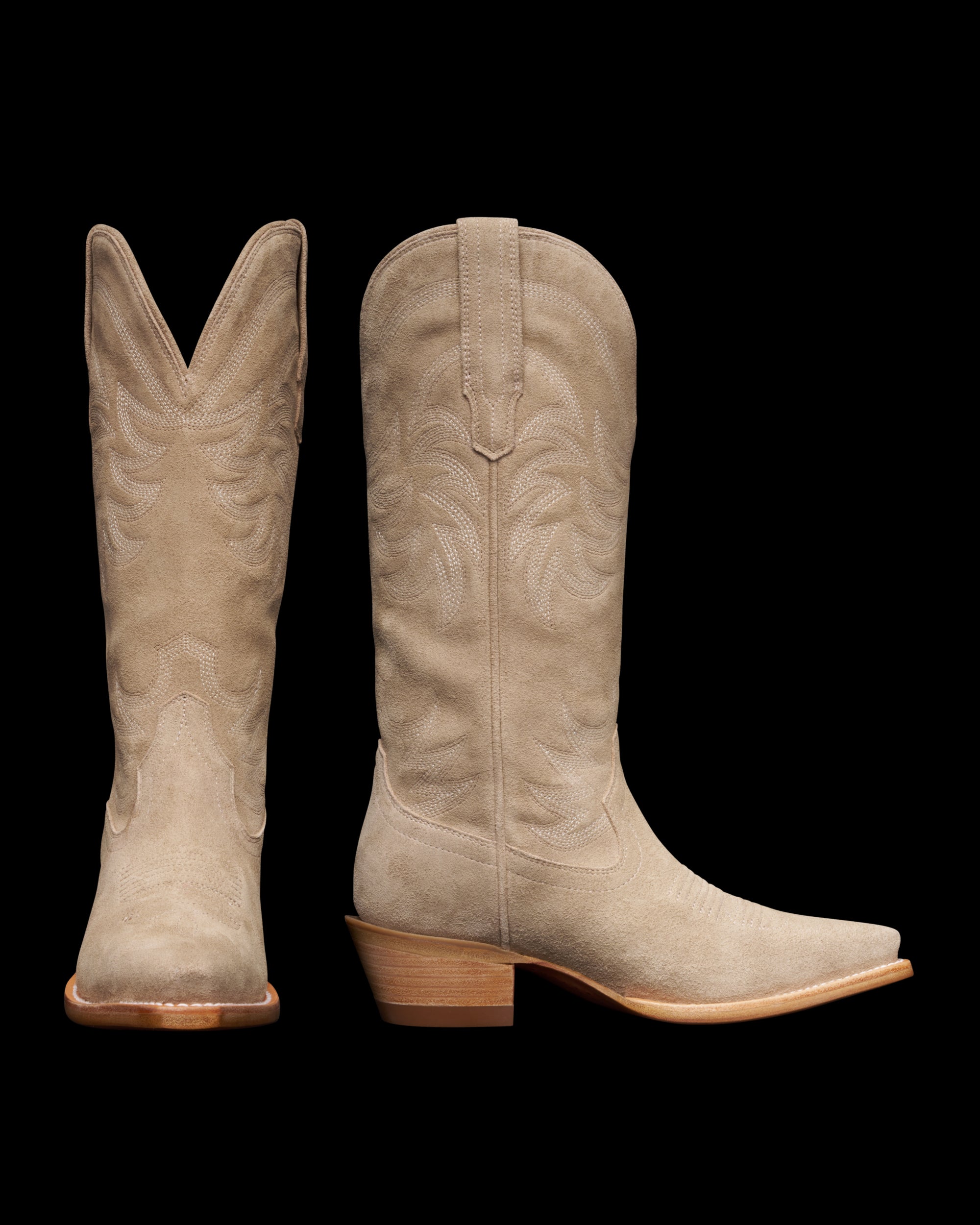 Tecovas The Annie Fawn Suede Women's Western Boots 20007