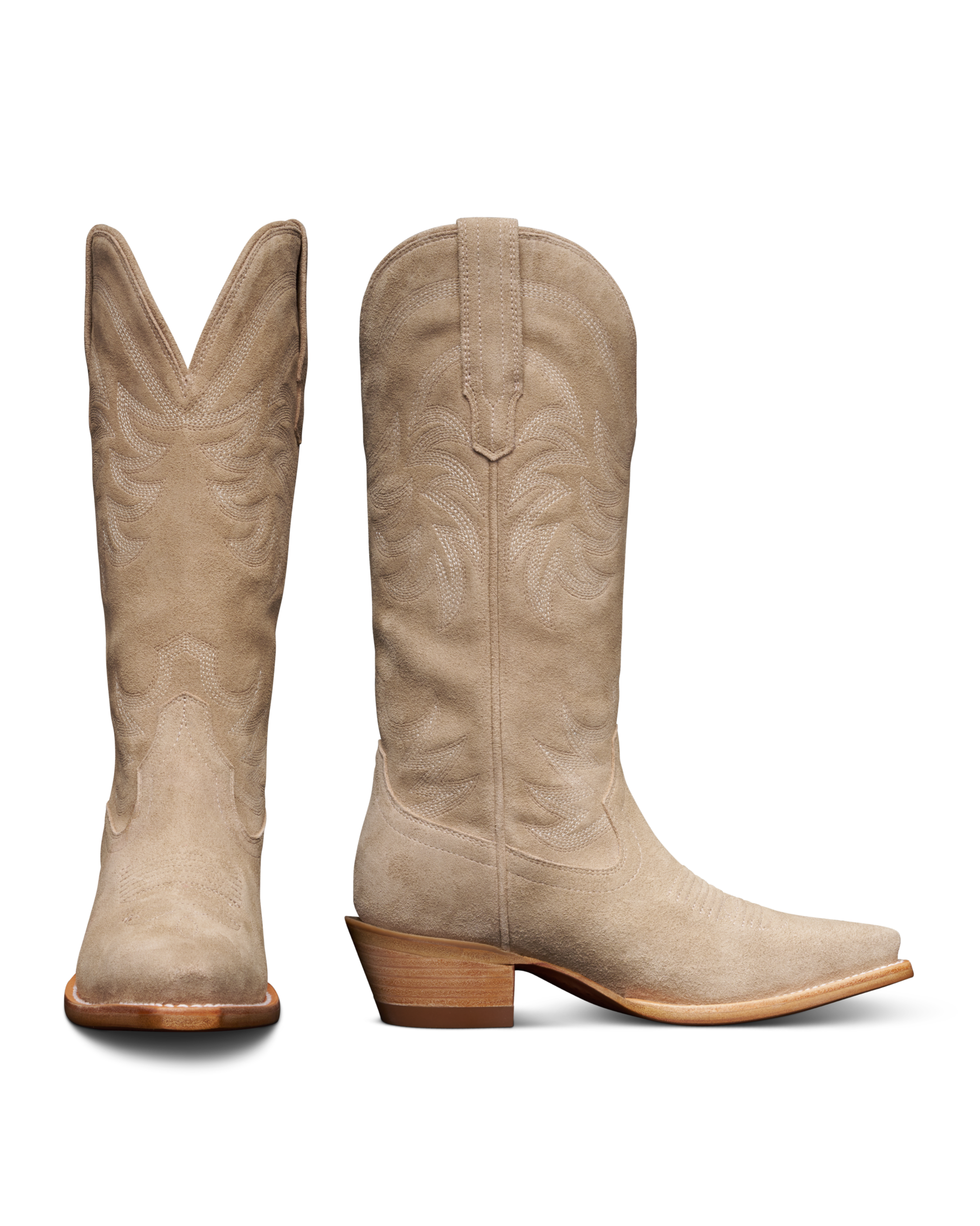 Tecovas The Annie Fawn Suede Women's Western Boots 20007