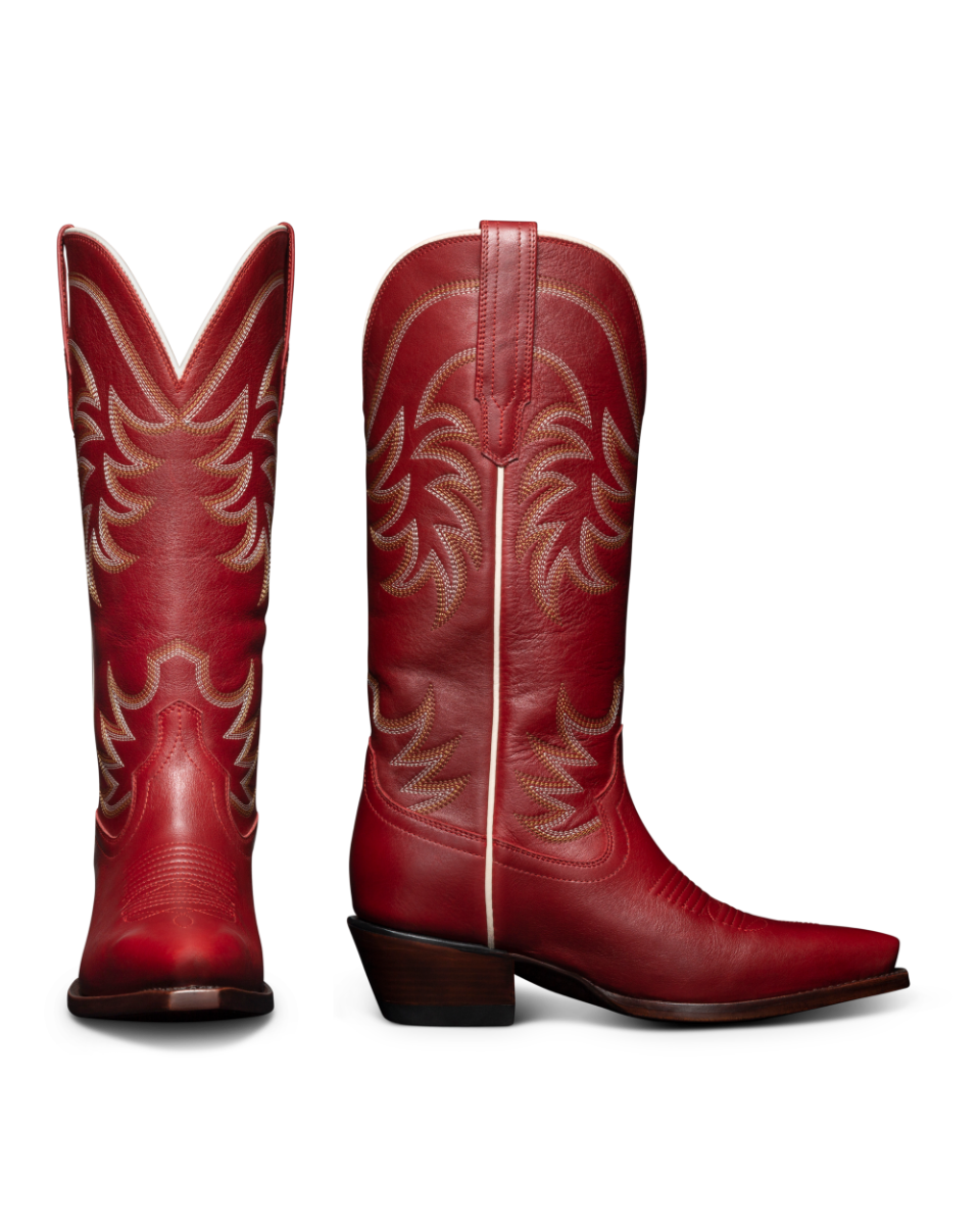 Tecovas Scarlet The Annie Women's Cowhide Western Boots ANNIE SCARLET