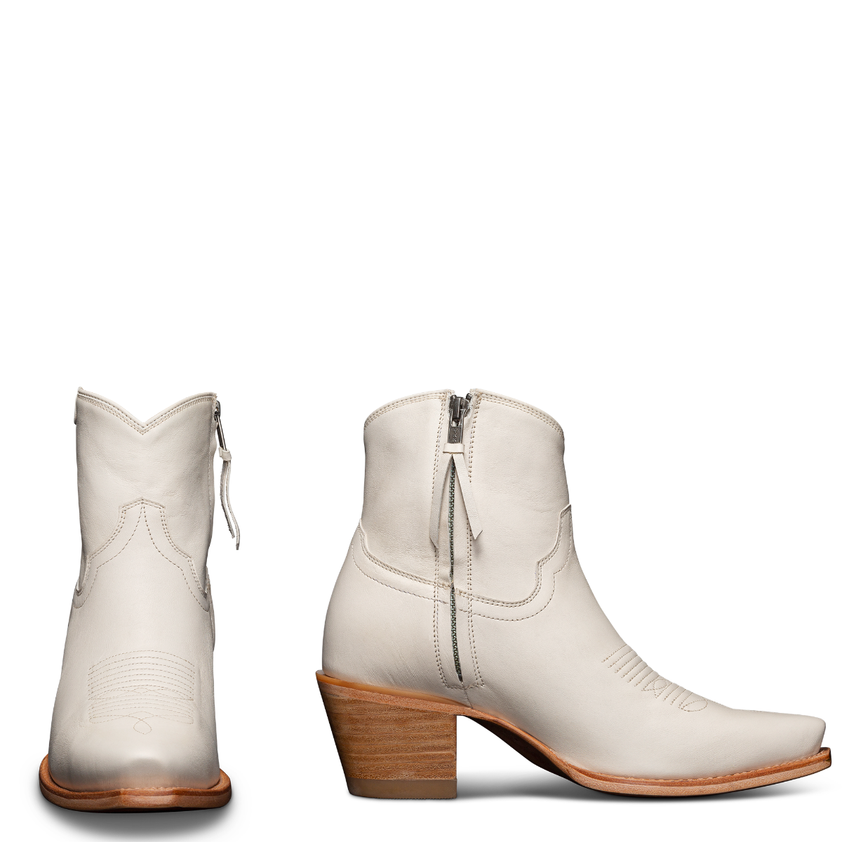 Tecovas Bone The Daisy Womens Snip Toe Short Boots
