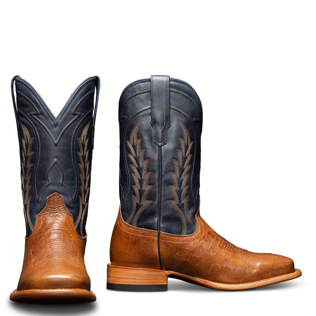 Tecovas Tan The Doc Mens Bison Broad Square Toe Western Boots