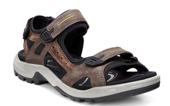 le bos ECCO Men's Espresso/CocoaBrown/Black Yucatan Sandal 069564