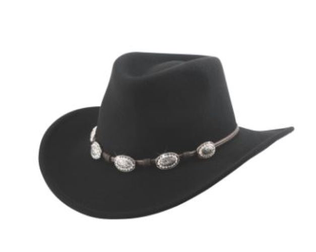 Monte Carlo Hats Black Wishing Well Hat 0831BL