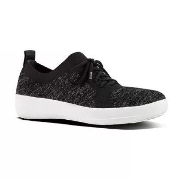 Fit Flop Black and White F-Sporty Womens Sneakers 096-001