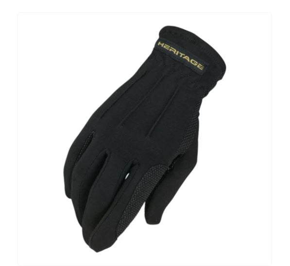 JPC Black Heritage Children's Size Power Grip Gloves 10-HG300-16 3/4 (size 3/4)