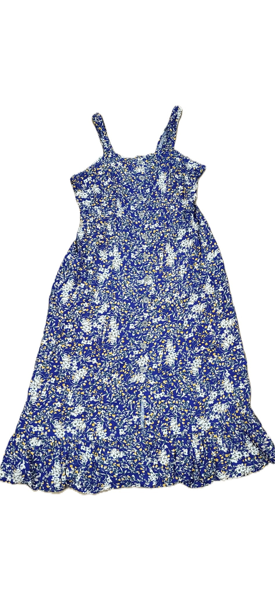 Cotton & Rye Blue Ditsy Floral Midi Dress CRBB76R