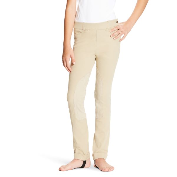 Ariat Tan Heritage Side Zip Knee Patch Girls Jod 10007217