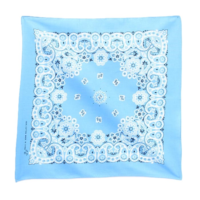 M & F Western Light Blue Bandana 10010-13