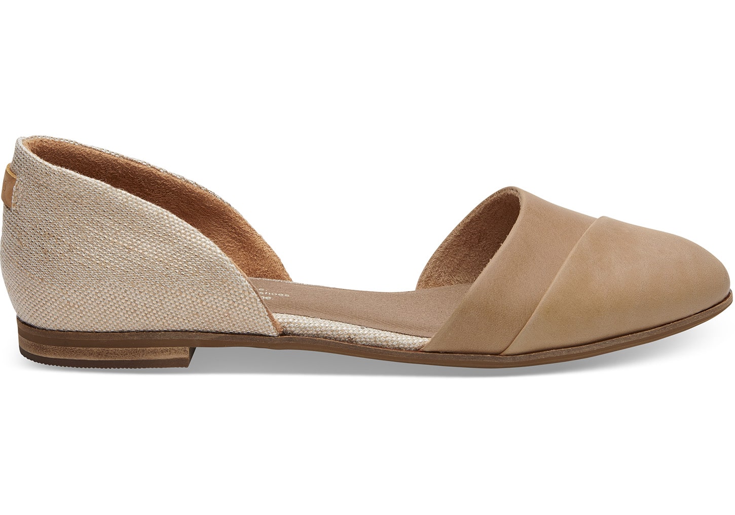 Toms Honey Jutti D'Orsay Leather Metaliic Woven Womens Flats 10012402