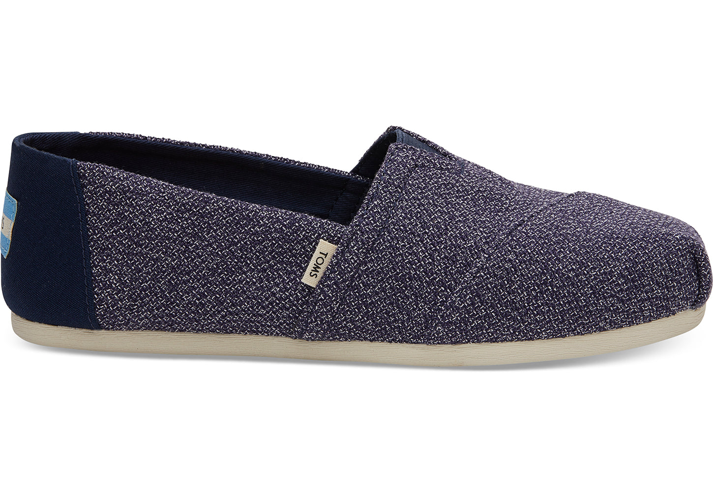 Toms Navy Terry Cloth Womens Classic Shoes 10012653
