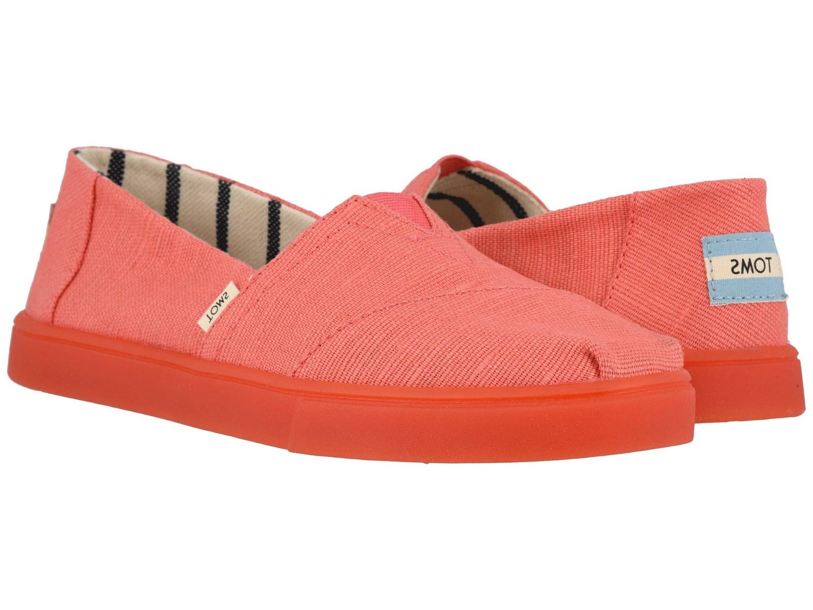 Toms Persimmon Heritage Canvas Womens Cupsole Alpargatas Venice Shoes 10013489